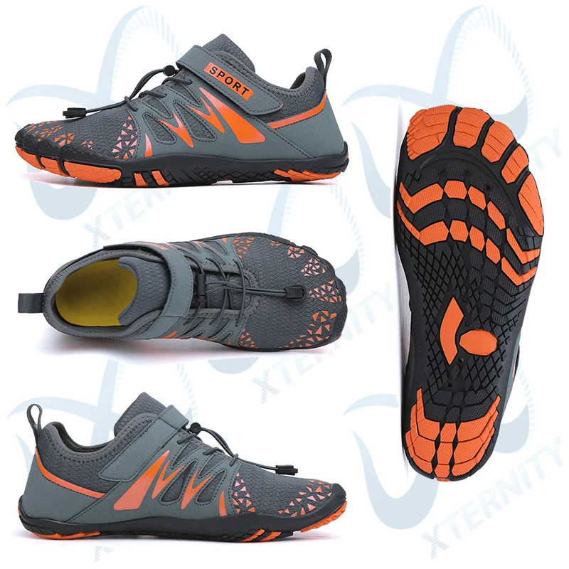 Men Aqua Shoes Cotton Lining Water Shoes Quick-Dry Barefoot Sneakers Upstream Wading Beach Slippers water shoes aqua shoes