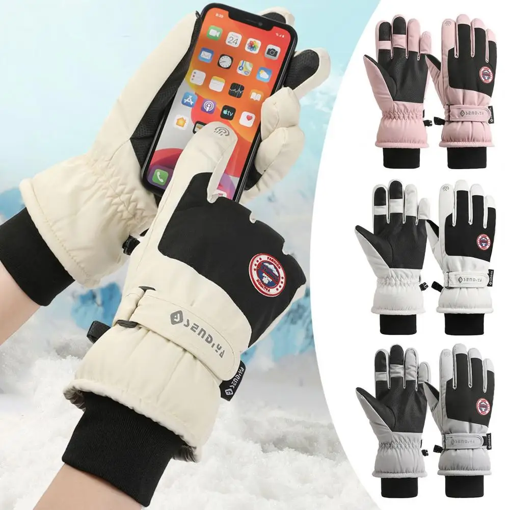 

Touch Screen Gloves Ski Gloves Waterproof Windproof Thermal Touchscreen Gloves for Cycling Stay Warm Connected on Winter Rides