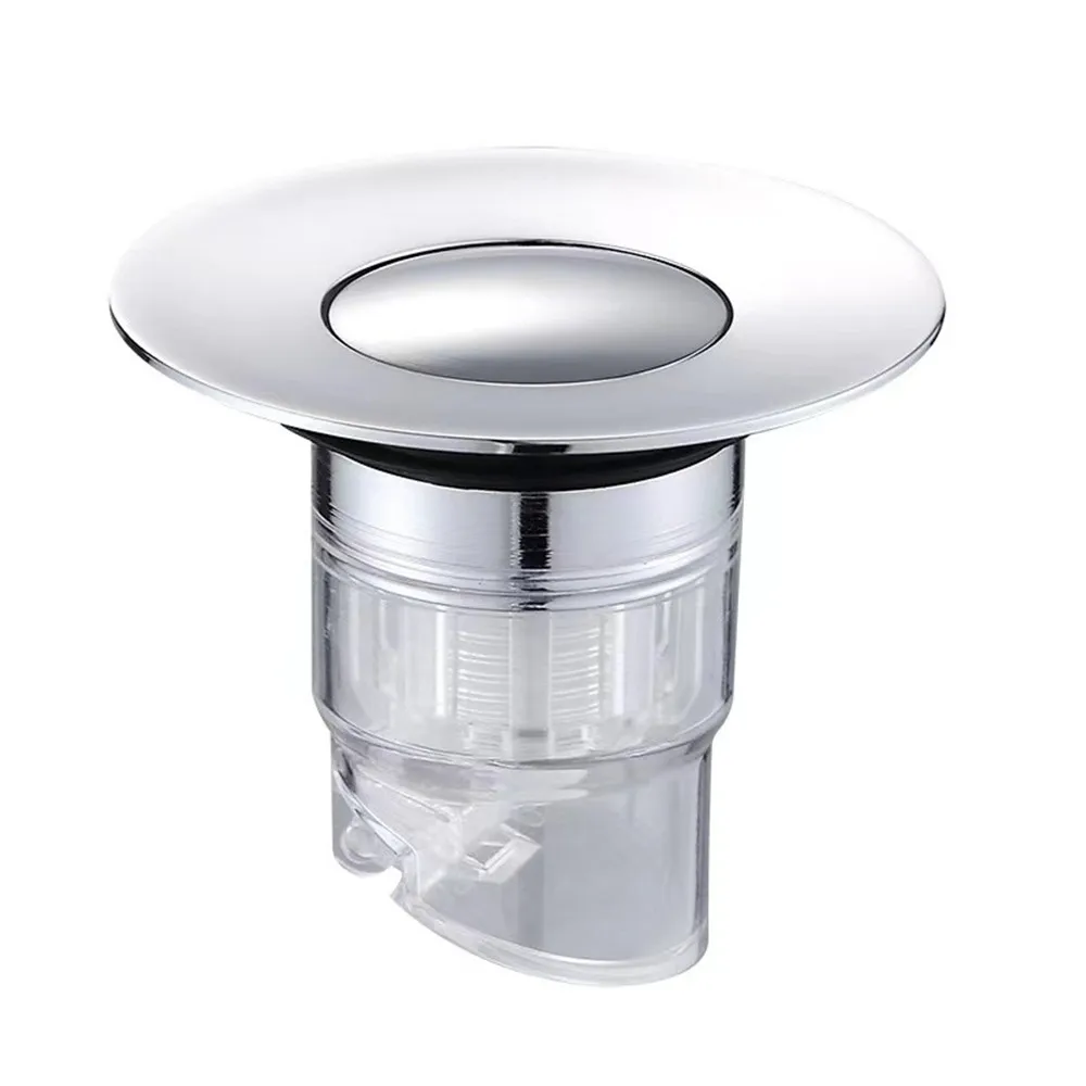 Universal Blockade Pop Up Sink Stopper Bathroom Drain Filter Basin Drain Strainer Plug With Basket Hair Catcher Tool