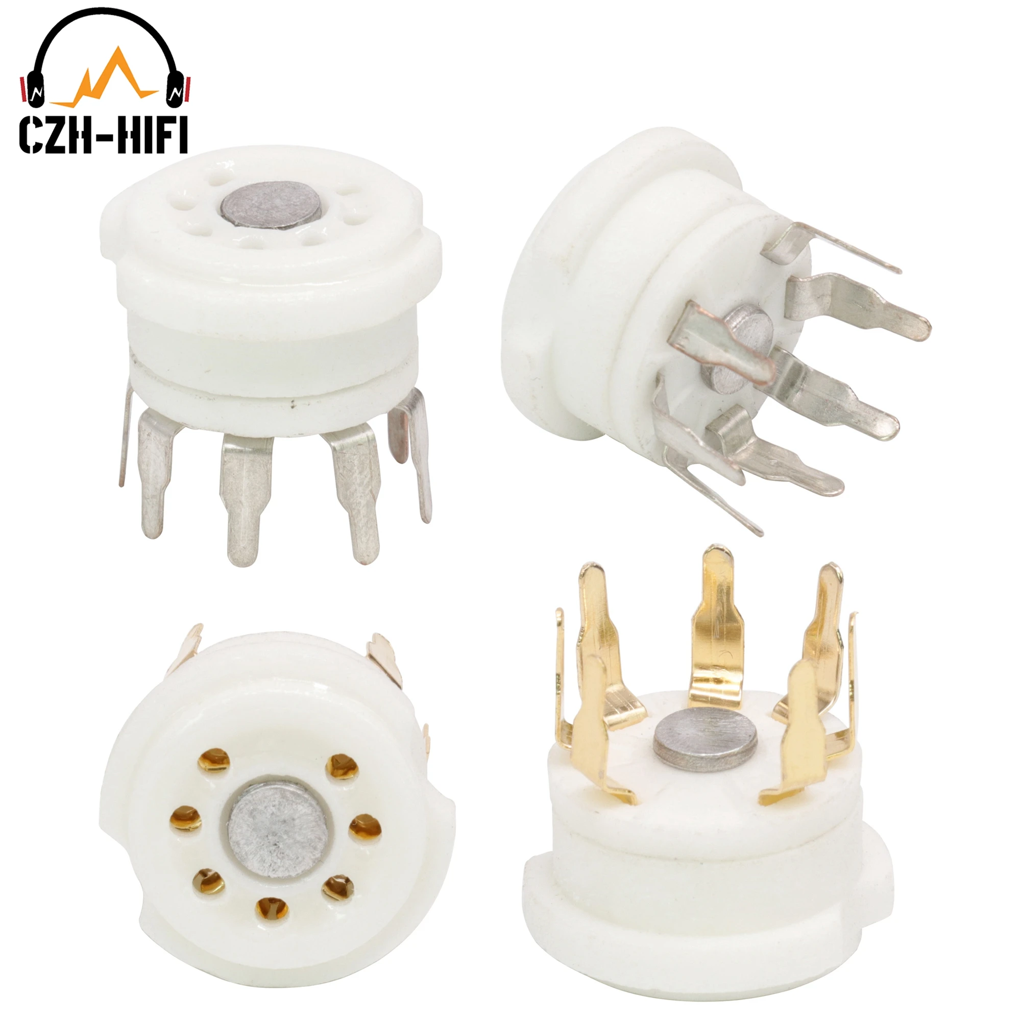 Tubo de Cerâmica Válvula Soquete Base Eletrônico 6z4 Ea91 Ec92 6×4 6j1 6j2 6j4 Amplificador Áudio do Vintage Faça Você Mesmo Alta Fidelidade 10 Peças 7pin B7g