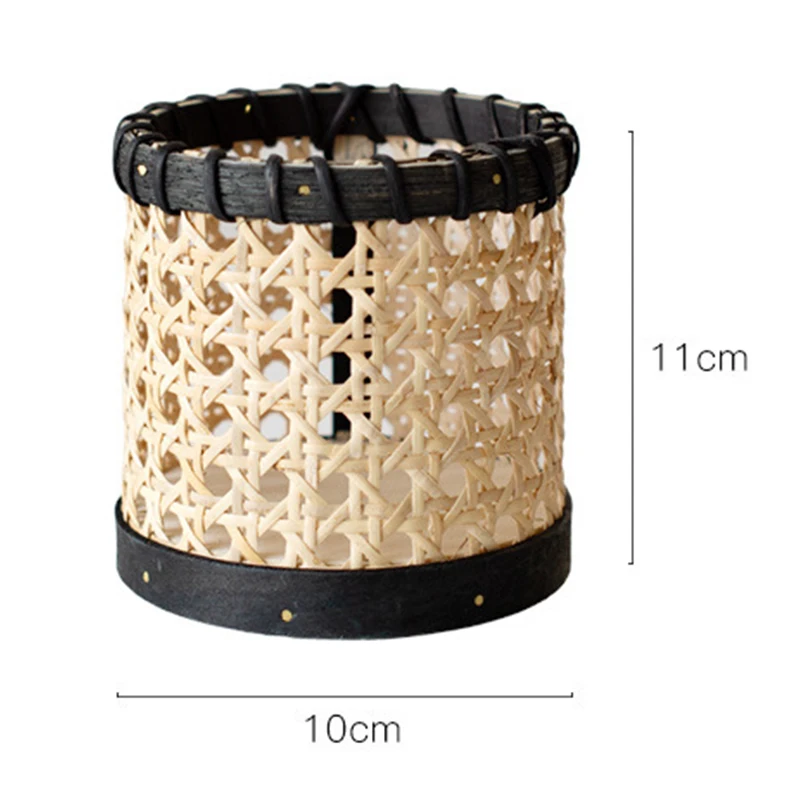 Rattan Chopsticks Storage Handmade Spoon Organizer Holder Pencils Organization 6
