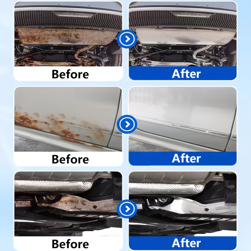 Car Chassis Rust Remover Multi-Functional for Iron Metal Surfaces Maintenance and Repair Removes Iron Oxide Provides Protection