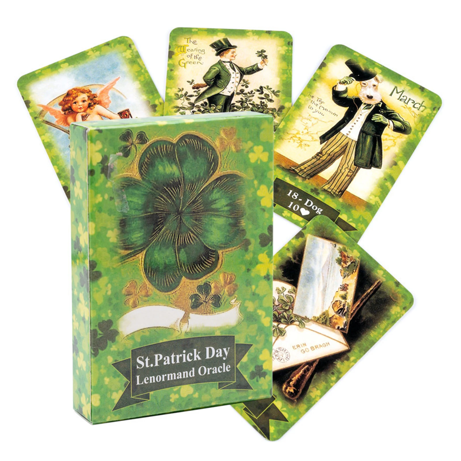 St Patrick Day Lenormand Oracle Divination Fate Board Games English Version Clover Reynolds Tarot Cards Tarot Deck Oracles Cards Aliexpress
