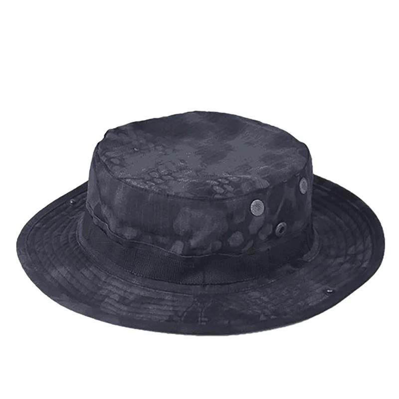 Camouflage Boonie Men Hat Bucket Hats Summer Cap Hunting Hiking Outdoor Camo Sun Caps