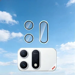 Premium Lens Protective Film with Metal Ring Camera Protector for Enhanced Durability and Clarity (Blue)