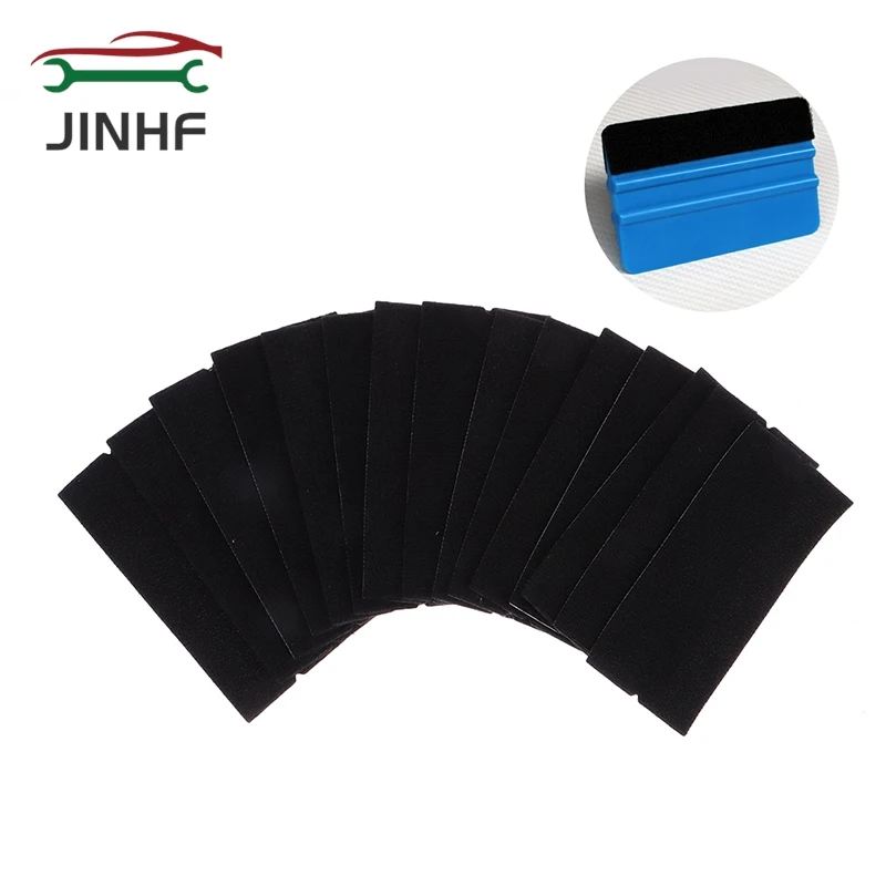 

15Pcs Felt Cloth for Vinyl Film Scraper Car Wrap Fabric Felt Cloth for Carbon Fiber Hard Card Squeegee Window Tint Scraper