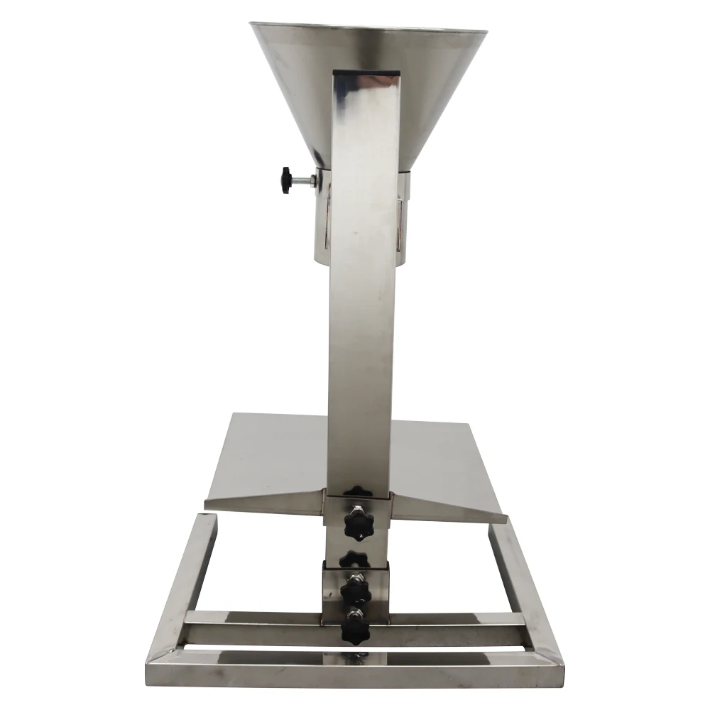 tainless Steel Funnel with Support Stand Commercial Feeding Hopper for Powder Paste Liquid Granule 10cm(3.9inch)