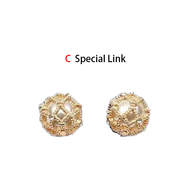 Customized Exclusive Popular Earrings C-Letter Earrings DIY Link Only for Special Merchants