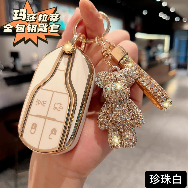 Car Key Chain Luxury Keychain Car Key Ring for Maserati Car Accessories -  AliExpress