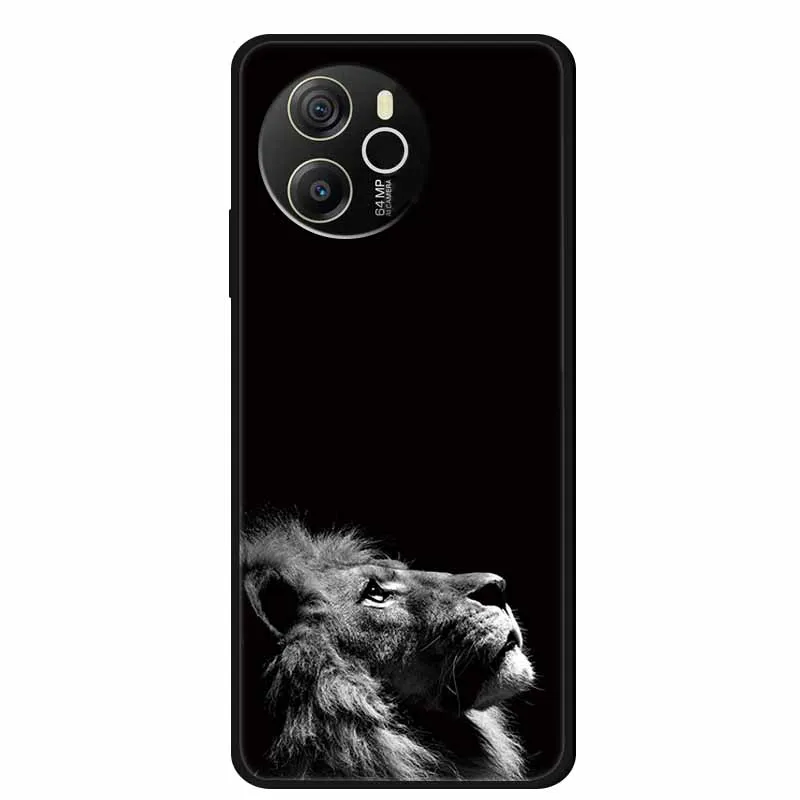 Cartoon Black Silicone Soft TPU Phone Cover - Protective Case