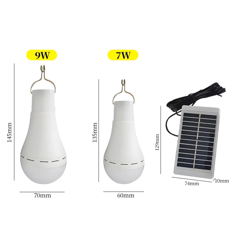 USB Rechargeable Solar LED Lamp 6