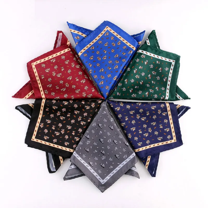 

Sale Fashion 22CM*22CM Mens Pocket Square Handkerchief Dot Paisley Floral Soft Style Hanky Mens Suit Chest Towel Accessories