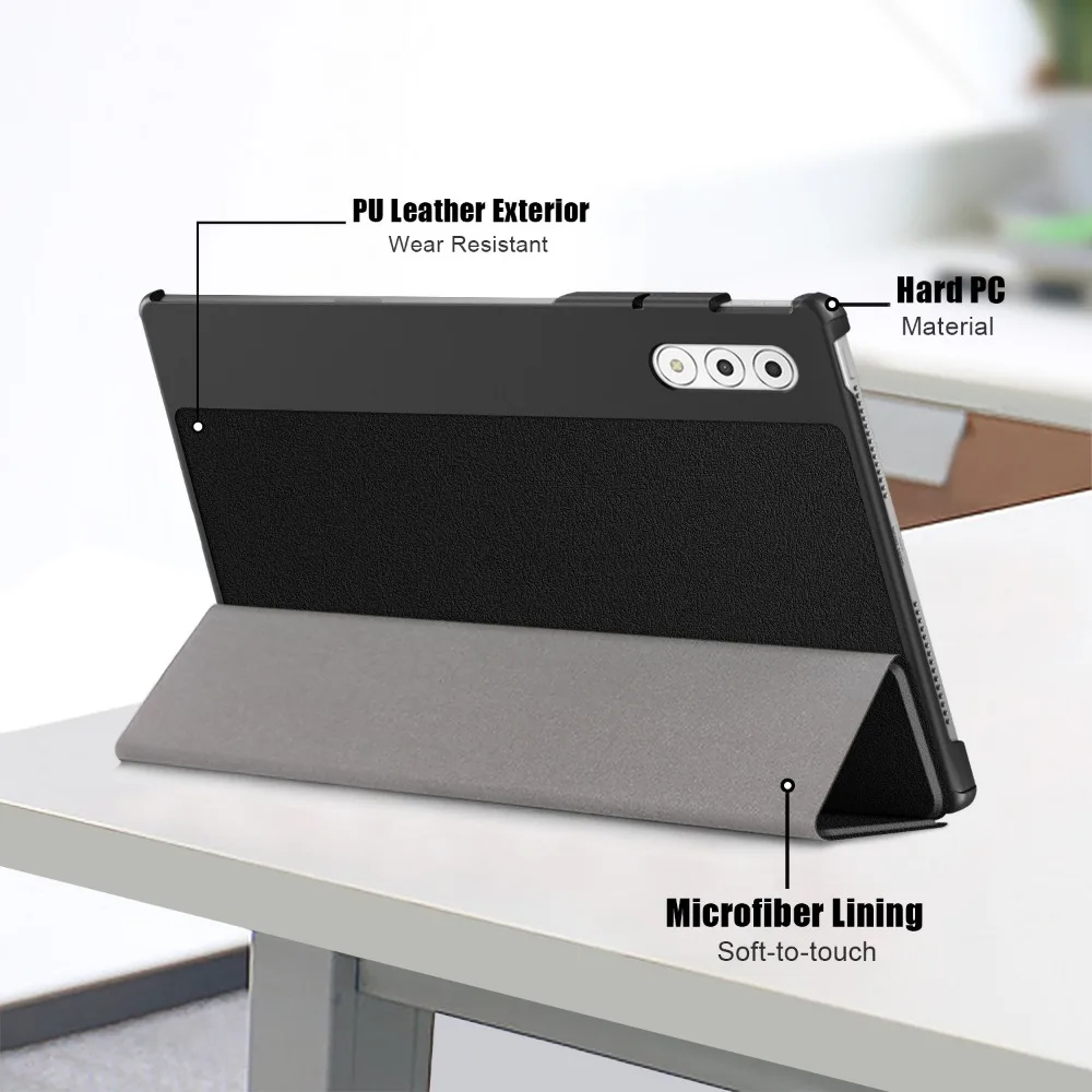 Enhanced Product Title: Magnetic Tri-fold Hard Shell Protective Case for 12.7'' Tablet - Kids Edition