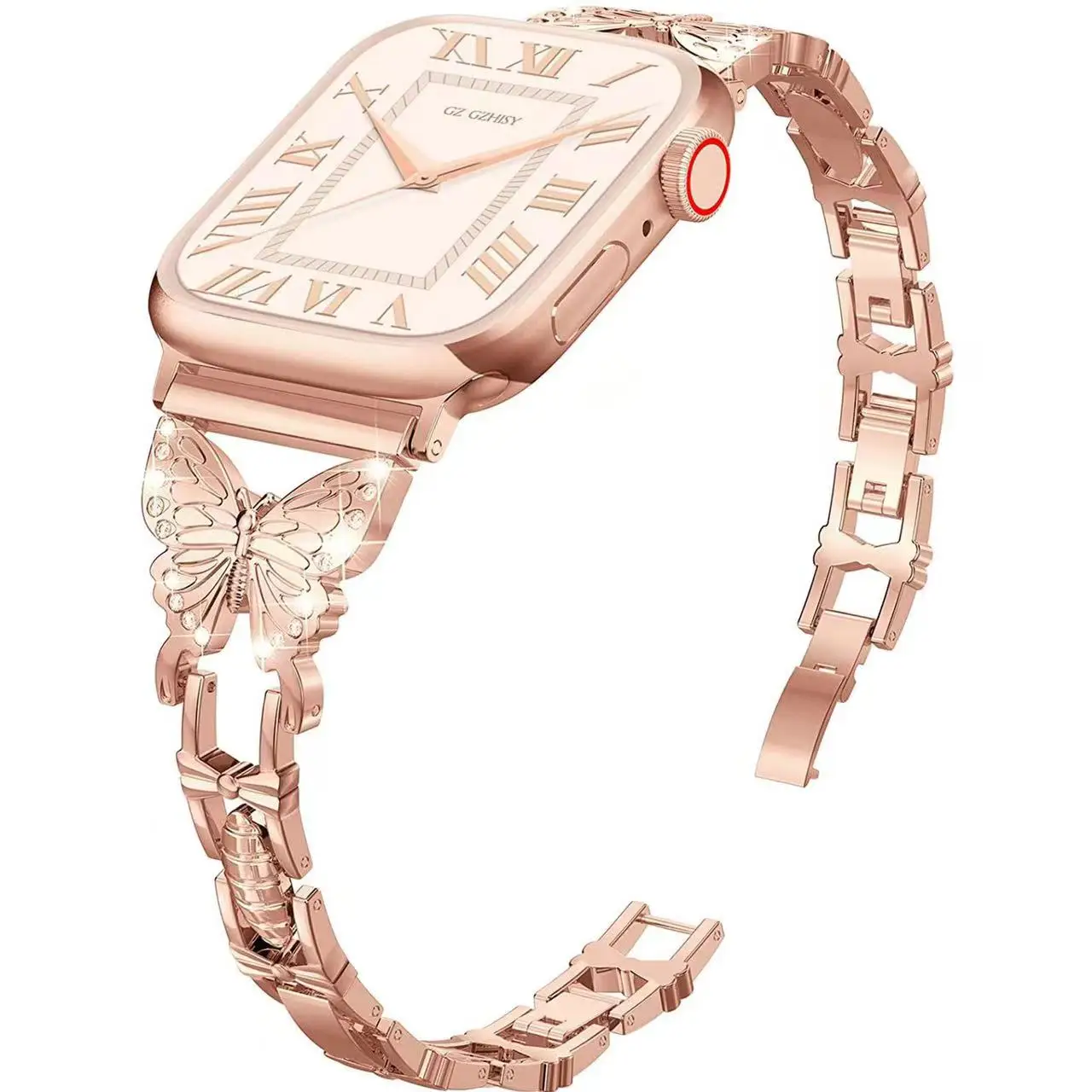 Metal Strap For Apple Watch Band Ultra 8 7 45mm 41mm Stainless Steel Butterfly Style Bracelet Belt iWatch6 5 4 SE 44mm 42mm 40mm