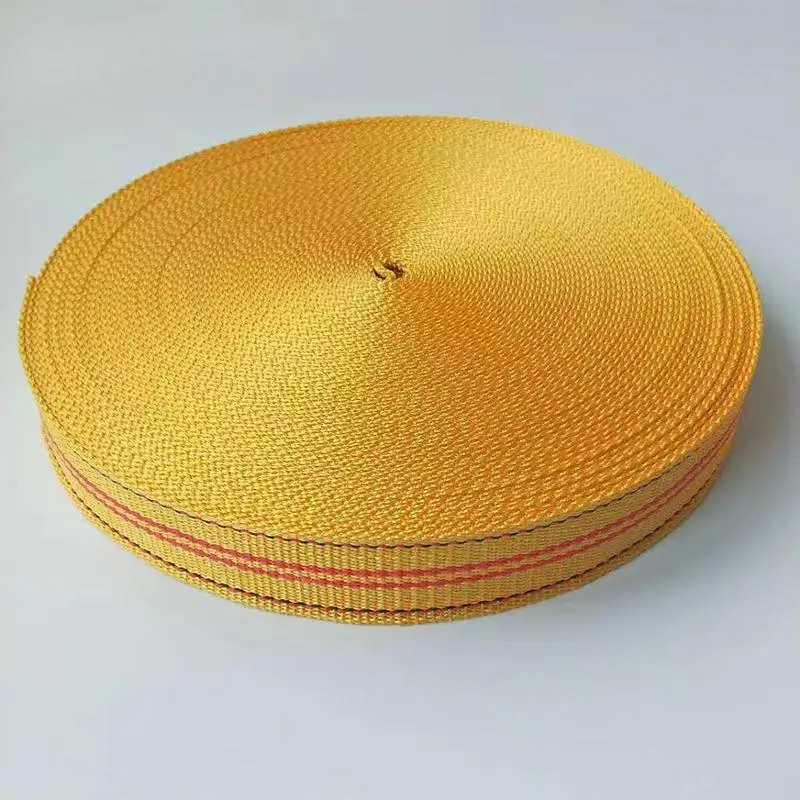 Thiened Nylon Webbing Strap Cloth Rope Braided Belt Flat Rope Strap Canvas Strip Binding Durable Wear-resistant
