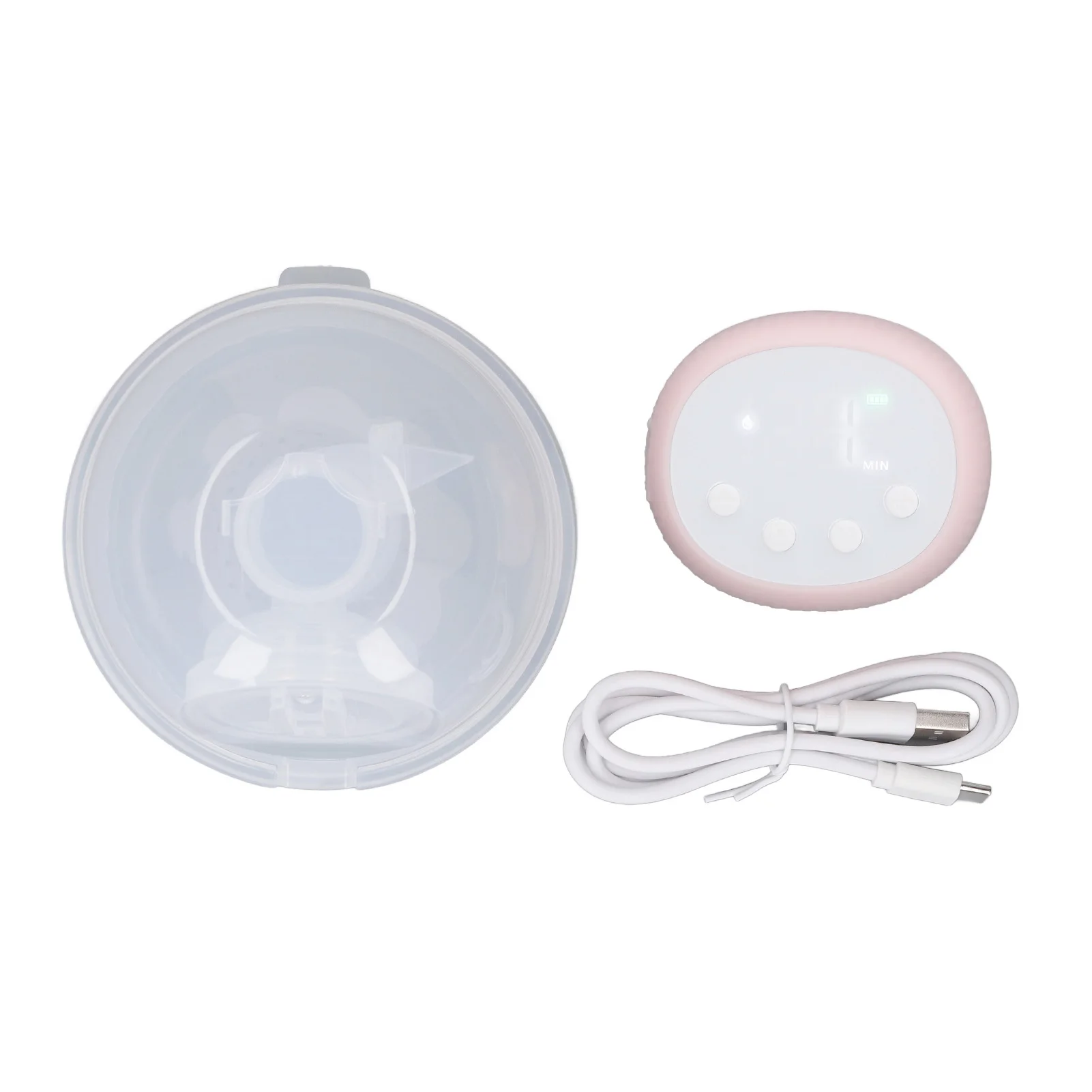 Wearable Breastpump Portable Milk Collector Cup Rechargeable 1200mAh Wearable Milk Extractor for Moms Extractor