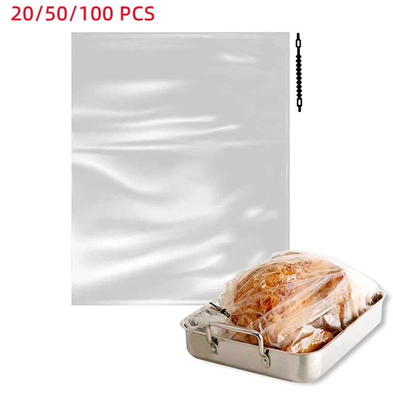 25*38CM Heat Resistance Cooker Liner Roasting Turkey Bag for Cooking Medium Size Oven Bag Baking Crock Pot Liners 109 Oven Bags