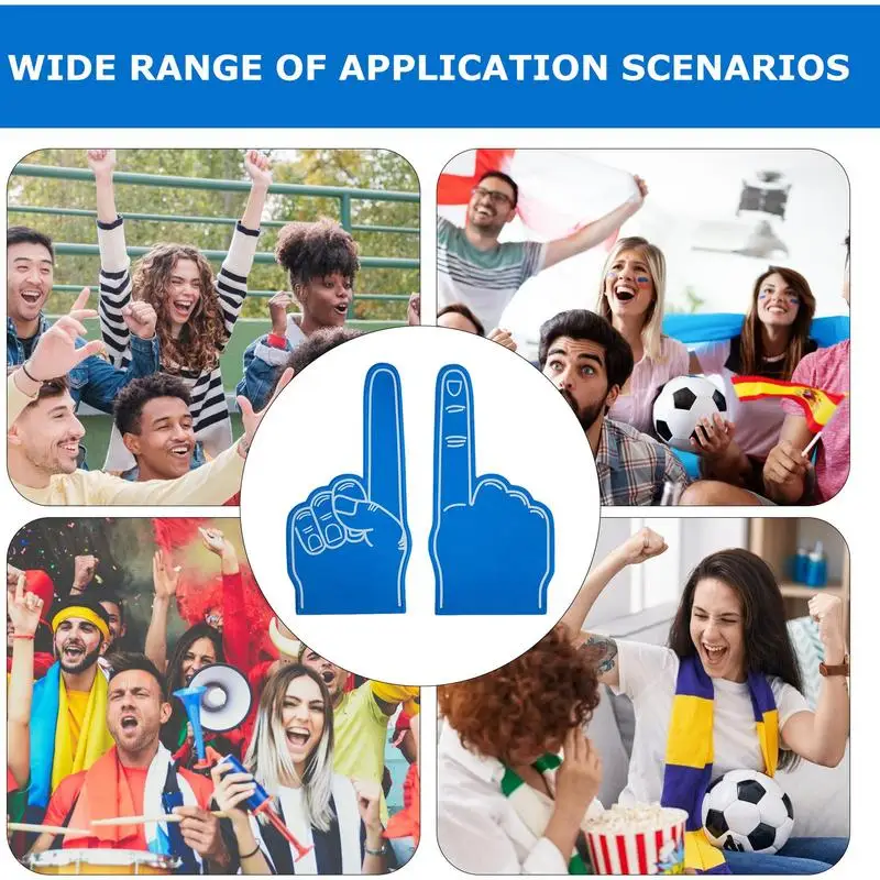 Cheerleading Foam Fingers 18 Inch Sports Fan Foam Finger Cheerleading Props We'Re Number 1 Hand for Sports Events Games