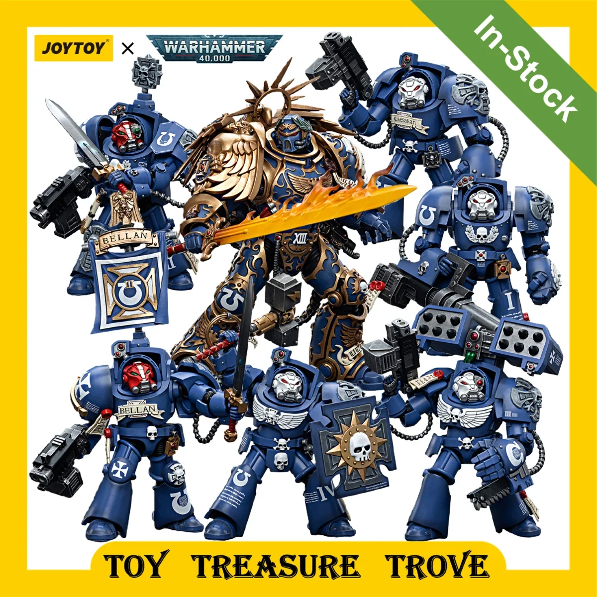 

[In-Stock] JOYTOY Warhammer 40k Action Figure Ultramarines Terminators Primarch Roboute Guilliman Anime Military Model For Gift