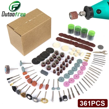 361PCS/lot Power Tools Dremel Rotary Tool Accessory Set Fits for Dremel Drill Grinding Polishing Dremel Accessories 1