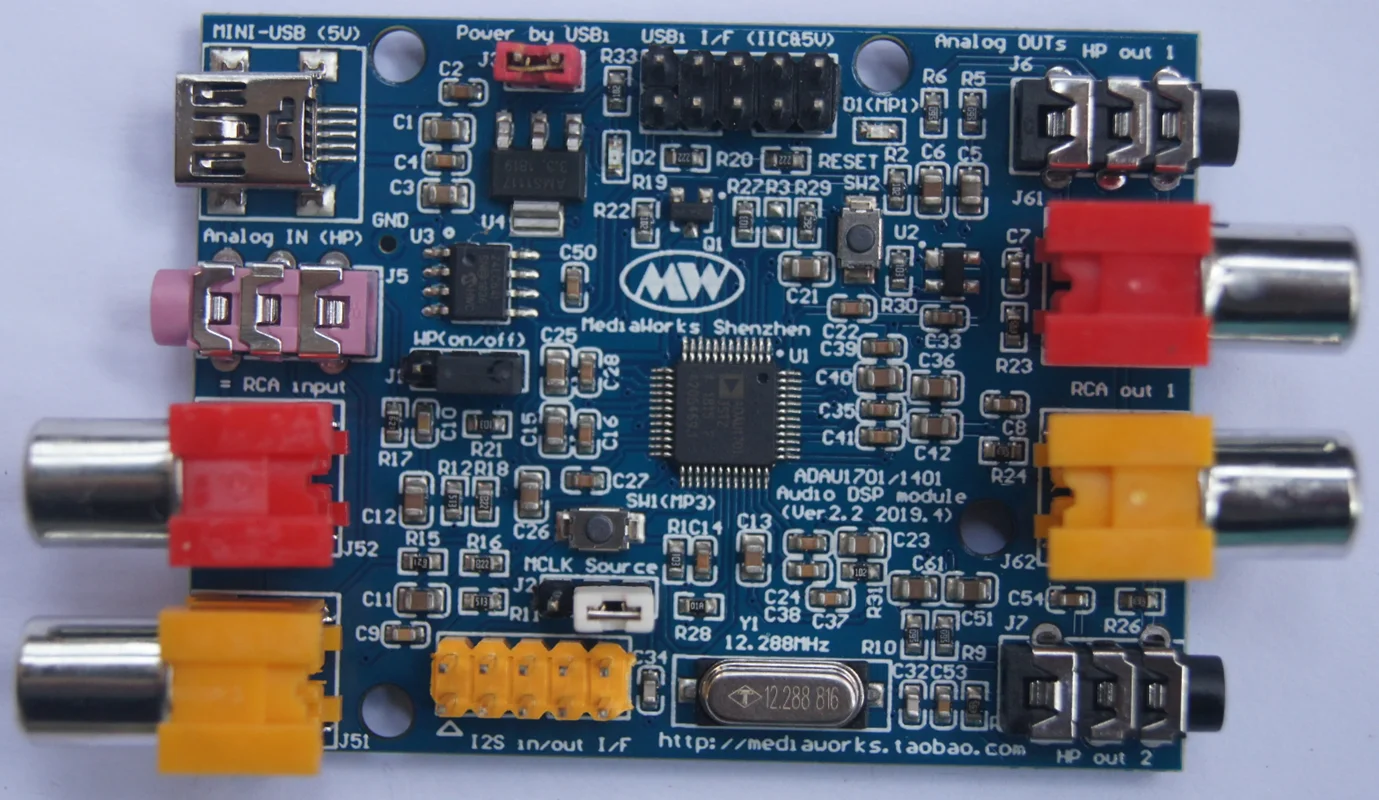 

ADAU1701 DSP Tuning Module (supports Bluetooth-compatible I2S Input)
