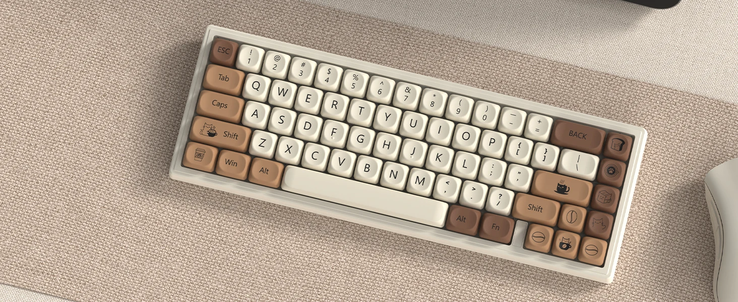 MOA profile PBT keycaps for Cherry MX switches