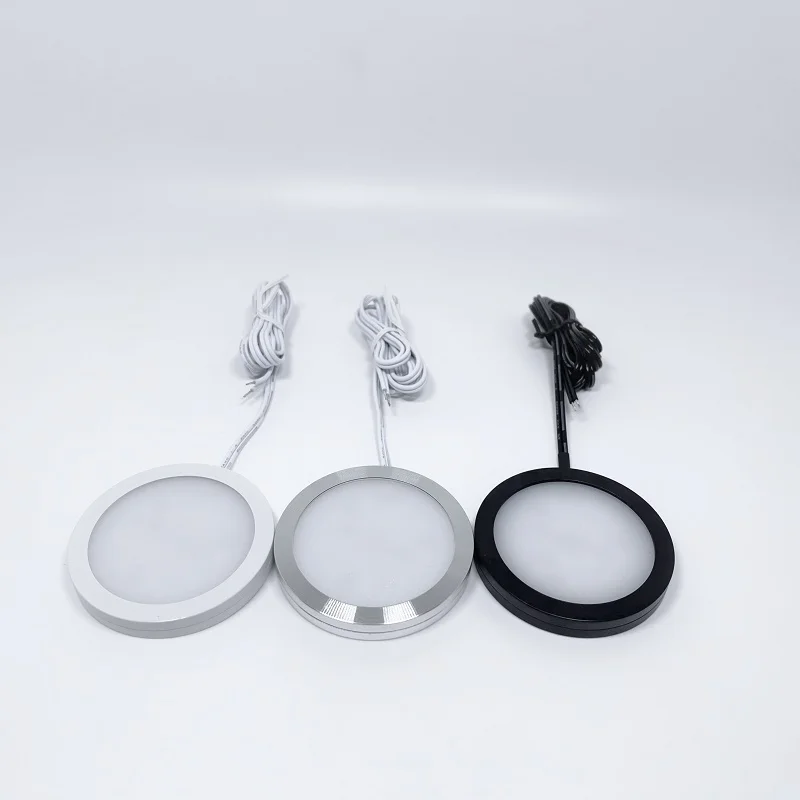 Dimmable LED Spot Light 3W 12V Surface Mounted Mini Interior Spotlights for Camper Van Caravan Motorhome Boat Cabinet Puck Lamp 5