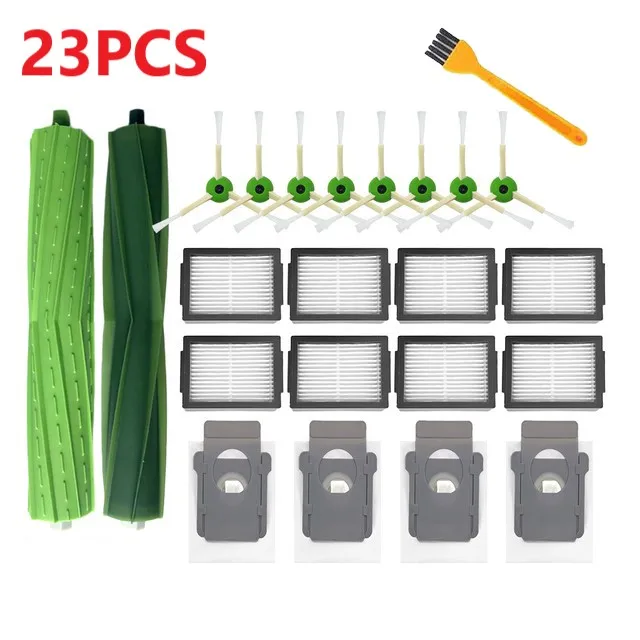 Premium Main Side Brush, HEPA Filter, and Dust Bag Set for Robot Vacuum Cleaners