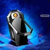 Strong Magnet Mobile Phone Holder Electric USB Charging Lighter Multifunctional Flameles Coil Tungsten Outdoor Windproof Lighter 3
