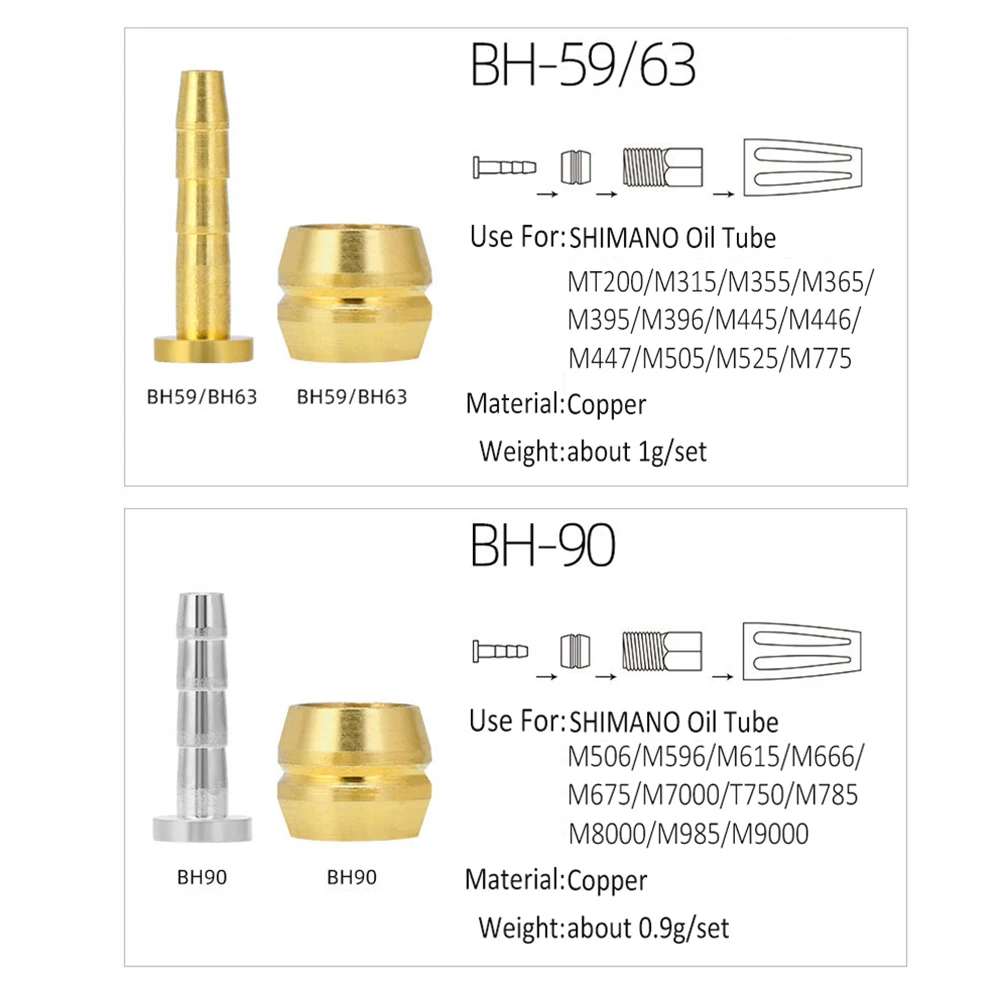 Premium Mountain Bike Brake Hose Connector - Oil Needle & Olive Head Insert