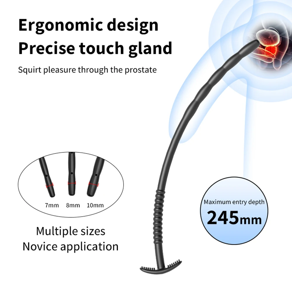 Penis Sex Toys Silicone Urethral Dilator For Men