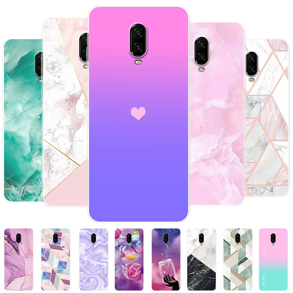 Per Oneplus 6T Custodia In Silicone Morbido Trasparente Love Heart Fundas Per Oneplus 6 Custodia Per Telefono Per Oneplus6 6T Paraurti Coque