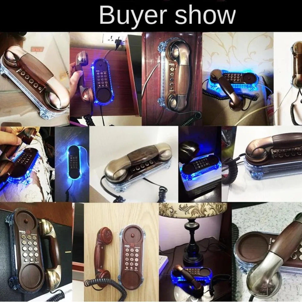 Description Picture 5 of itemWall Mounted Wired Telephone NEW Landline Retro Corded Phone Desktop Compact House Phones Home Office