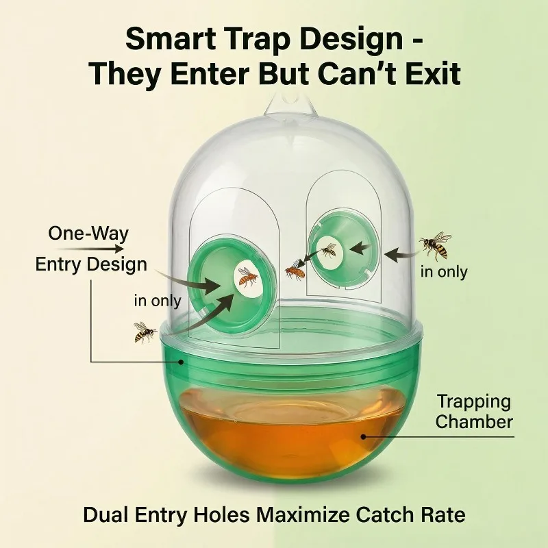 Premium Hanging Insect Traps - Effective Garden Pest Control Solution