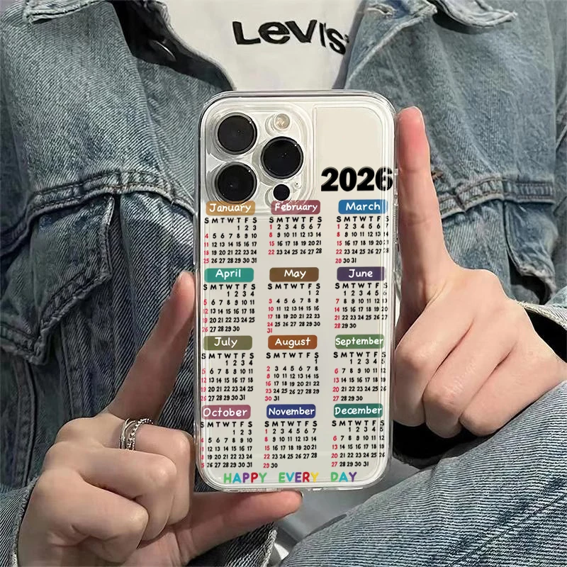 Sunlight Painting Transparent Phone Case - 2026 Calendar Design