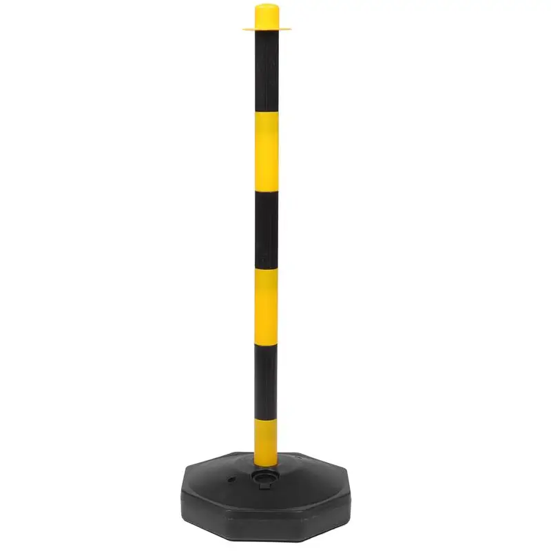 1pc Delineator Post Cone with Fillable Base Water- Fillable Warning Pile Parking Post and Base Parking Barrier delineator post cone