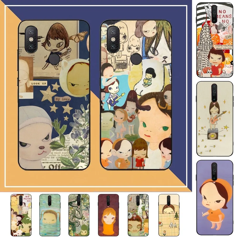 Custodia Per Telefono Yoshitomo Nara Art Per Redmi Note 4X5 A 6 7 8 Pro T 9 Pro 9S 10 Pro 11 Pro 11S 11Epro Pocom3Pro
