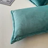 Solid Color Pillows Cover Velvet Pillowslip funda almohada 48x74cm Pillowcase Rectangle Cushion Cover 2pcs Warm Pillow Cases 4