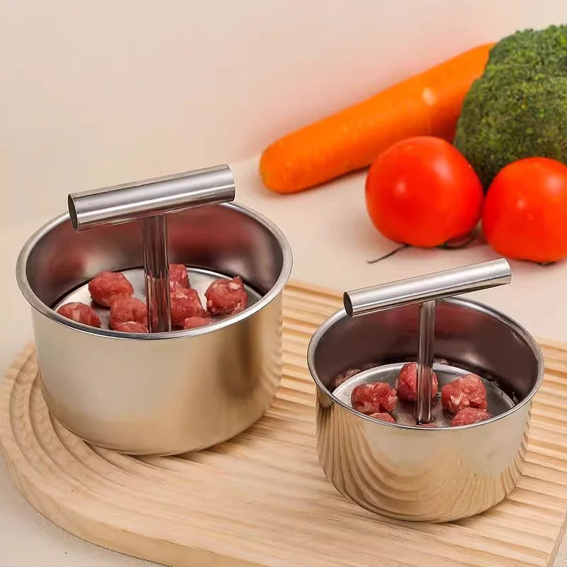 6 Holes /12 Holes Meatball Maker For Kitchen Meatball Mold Stainless Steel Household Meat Ball Maker Baking Tools