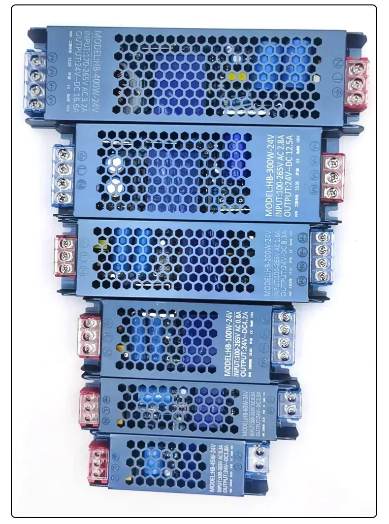 LED-Netzteil 12 V, 24 V, 45 W, 60 W, 100 W, 150 W, 200 W, 300 W, 400 W, AC/DC-Transformator, LED-Treiber-Konverter für LED-Streifenbeleuchtung – Detail 9