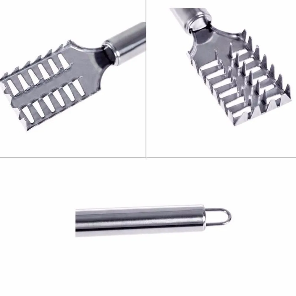 Stainless Steel Fast Cleaning Fish Peeler Scale Remover Seafood Crackers Fish Scaler Cleaner Planet Skin Brush Scraper Tool