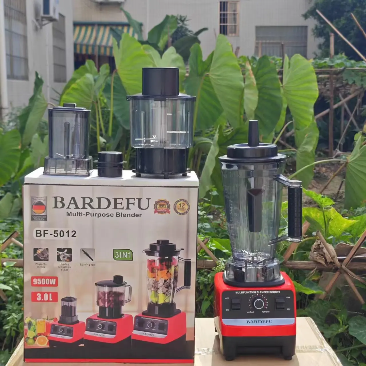 Commercial Blender 3L 3in1 Multifunctional Juicer Smoothie Maker Ice Crusher Food Processor Meat Grinder 6