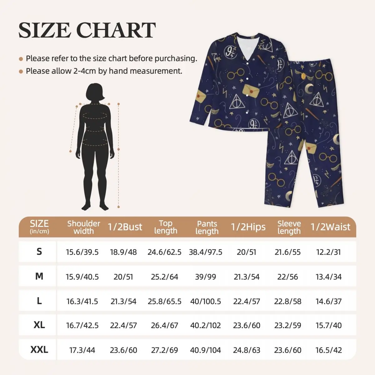 Harry James Potter Women Pajamas 2 Pieces Set Loungewear pyjama pour femme 6