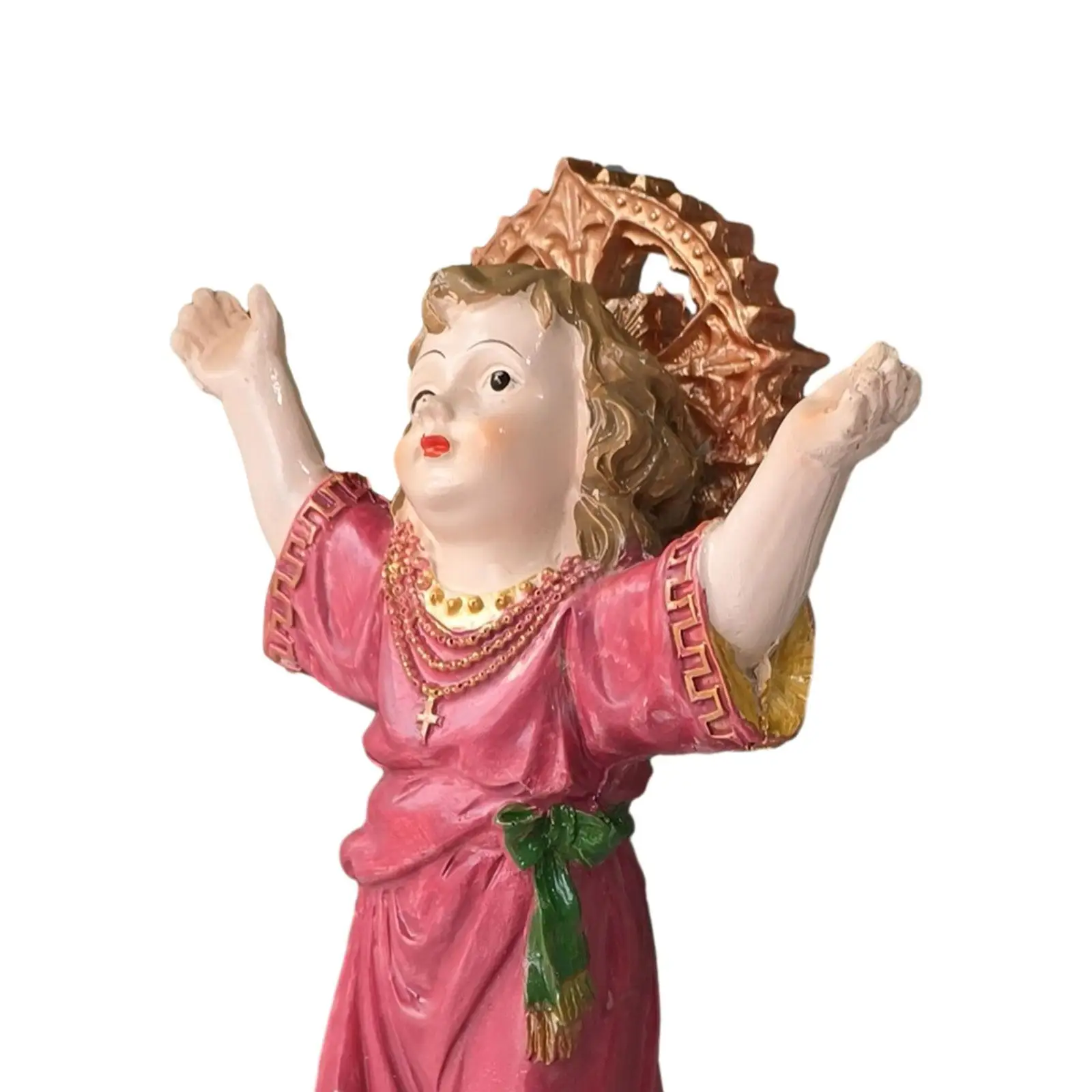 Divino Nino Estatua Jesus Figures Decorative Collections Painted Catholic Statue Cabinet Livingroom Church Home Fireplace
