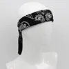 68CM Retro Blue Red Paisley Large Square Bandana Cotton Hip Hop Headband Scarf 2