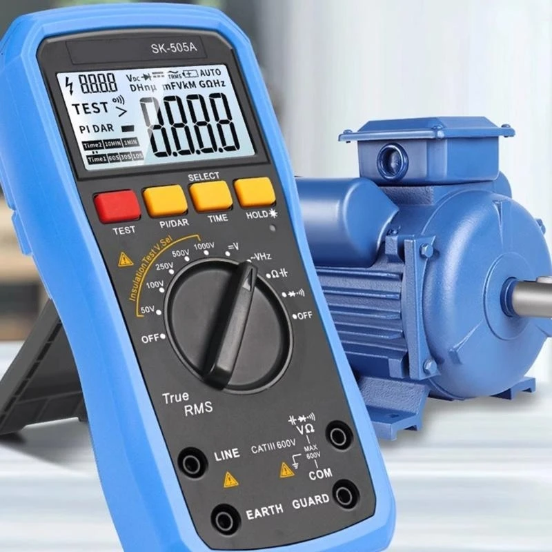 Insulation Resistance Tester 2000V Megohmmeter & Digital Multimeter ABS Resistor Meter for Voltages Measurement