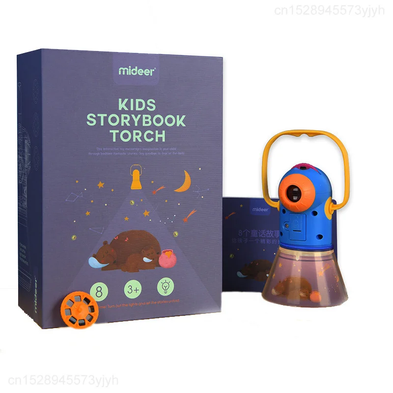 Projector Flashlight Toy Sleeping Story Machine Night Light Early Educational Toy Lamp Youpin MiDeer For Childen