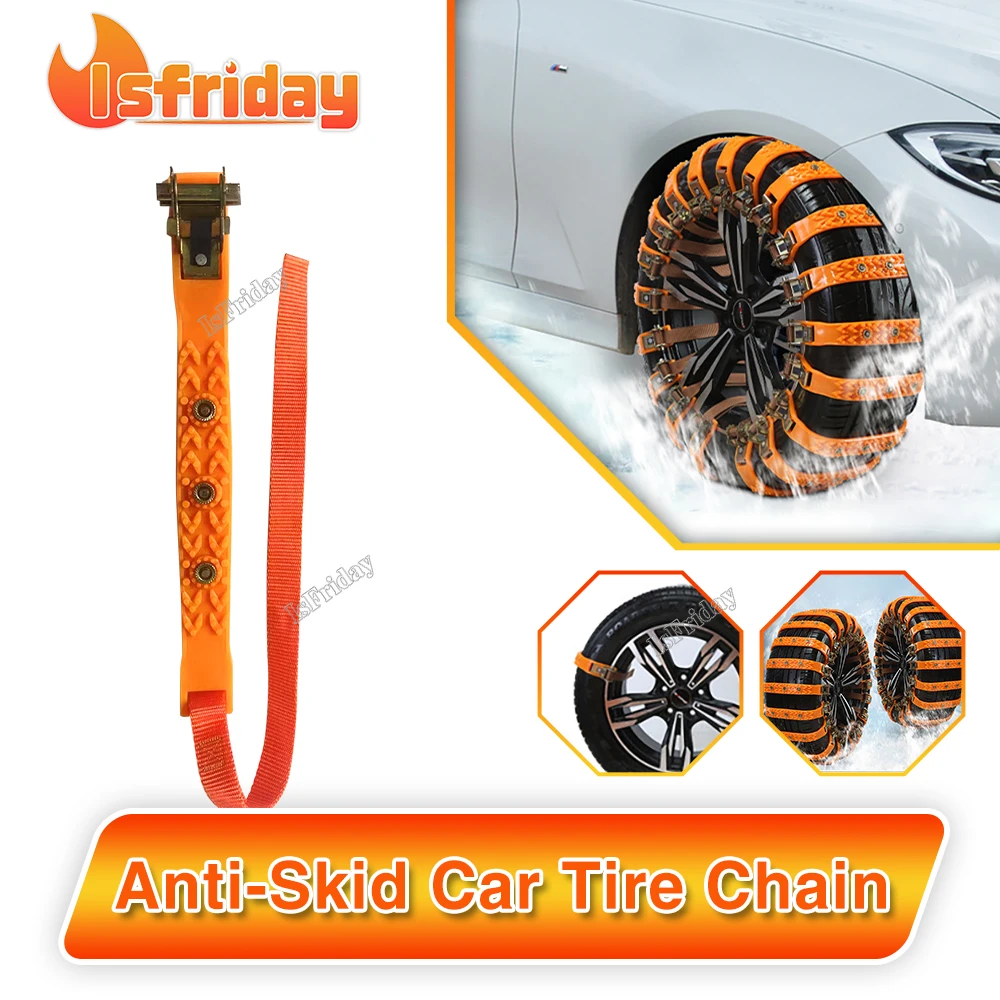 ISFRIDAY Automobile tires, anti slip chains, vans, sedans, off-road vehicles, snow chains should be universal