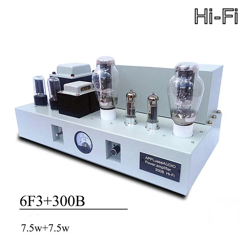 

300b трубчатый усилитель 6f3 300b Hifi мощный усилитель класса A аудио Высокая мощность 7,5 Вт * 2 односторонний вакуумный усилитель