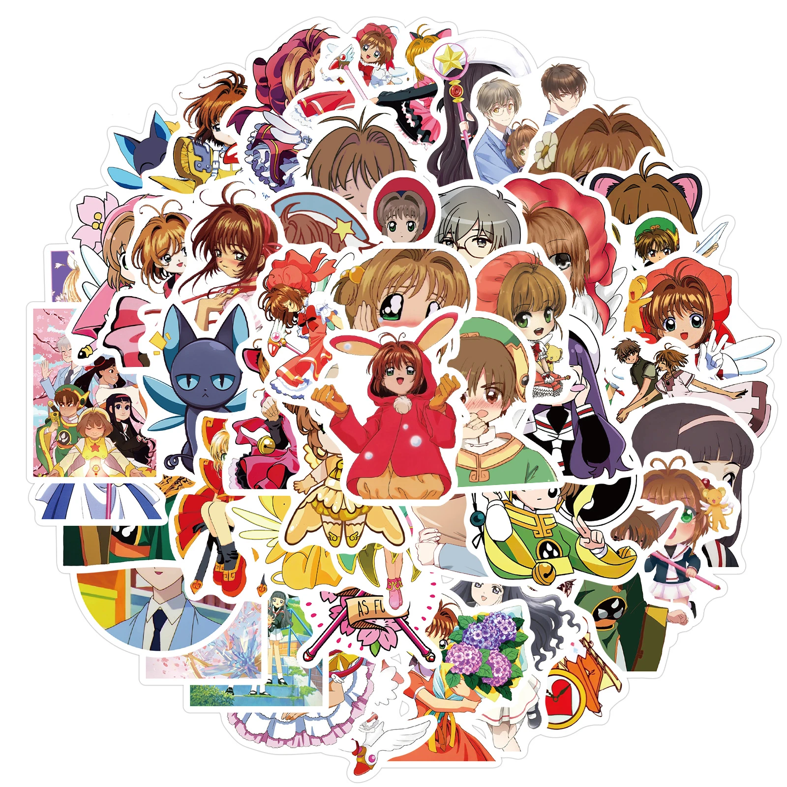 10/30/50Pcs Card Captor Sakura Kinomotosakura Toy Stickers Creative  Suitcase for Laptop Luggage Waterproof Accessories Sticker| | - AliExpress